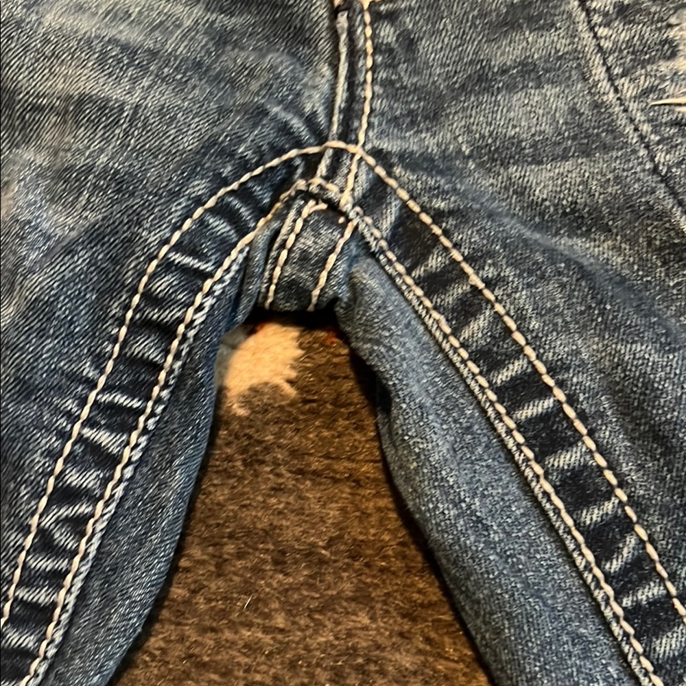 Ed Hardy Distressed Patchwork Jeans - image 3